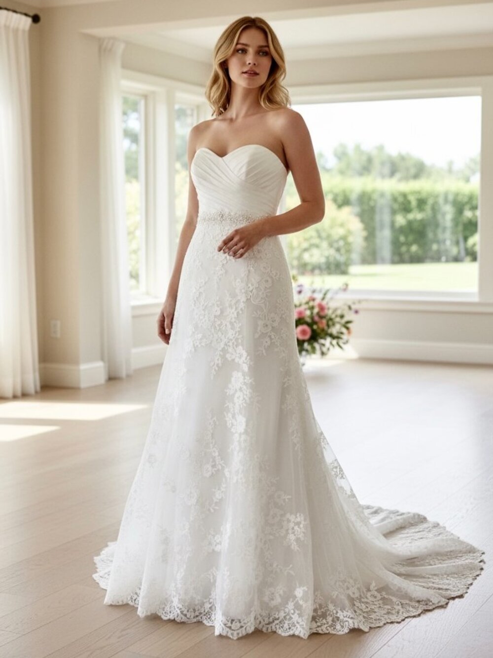 Casablanca Bridal 1955 "Dazzling Destiny" | Fit & Flare Wedding Gown | Size 8 - Picture 16 of 16